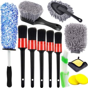 Car Cleaning cloths and brushes